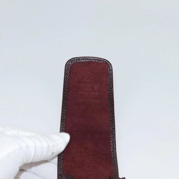 LOUIS VUITTON Taiga Dog Solo Pen Case Acajou LV Auth bs24147 - Picture 8 of 16